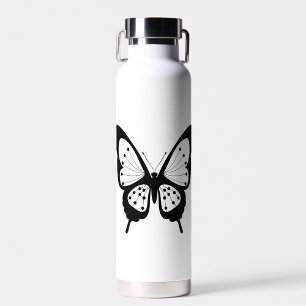 Schwarzer Schmetterling Trinkflasche