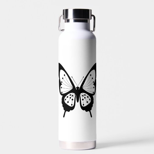Schwarzer Schmetterling Trinkflasche