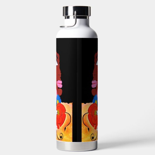 Schwarzer Schmetterling - Trinkflasche (Rechts)