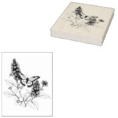 Schwarzer Schmetterlingsbusch Gummistempel (Stempel)