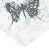 Schwarzer Schmetterlingstisch Mittelgroßer Tischläufer (Ecke)