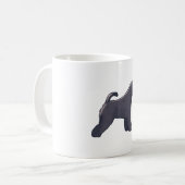 Schwarzer Schnauzer-Hund Kaffeetasse (Vorderseite Links)