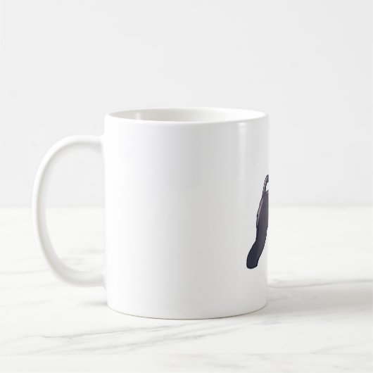 Schwarzer Schnauzer-Hund Kaffeetasse (Links)
