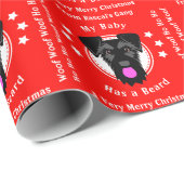 Schwarzer Schnauzer oder Schnauzer-Standardsonne Geschenkpapier (Rolleneckpunkt)