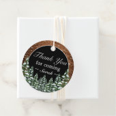 Schwarzer Schneewald Danke, dass du gekommen bist  Geschenkanhänger (Beispiel)