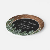 Schwarzer Schneewald essen Getränk Verheiratete Ho Pappteller (Schrägansicht)