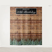 Schwarzer Schneewald Geburtstagsgeschichte Foto Hi Wandteppich (Vorderseite)