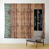 Schwarzer Schneewald und Brautparty Foto Wandteppich (Beispiel (Horizontal))