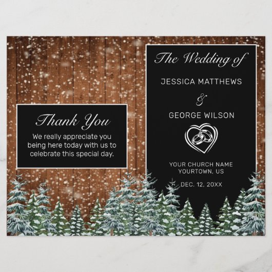 Schwarzer Schneewald und Waldkiefer (Vorderseite)