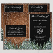 Schwarzer Schneewald und Waldkiefer (Vorne/Hinten)