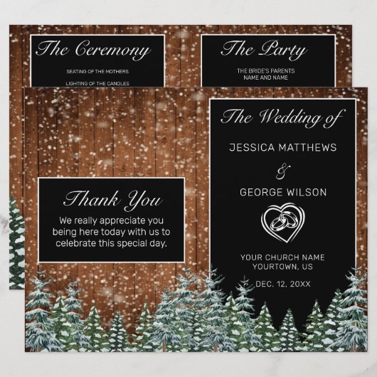 Schwarzer Schneewald und Waldkiefer (Vorne/Hinten)