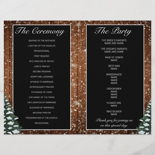 Schwarzer Schneewald und Waldkiefer (Rückseite)