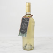 Schwarzer Schneewald & Waldkiefernschnee Fake Neue Flaschenanhänger (Angewinkelt)