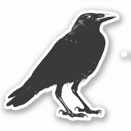 Schwarzer Schnitt Aufkleber (Vorderseite)