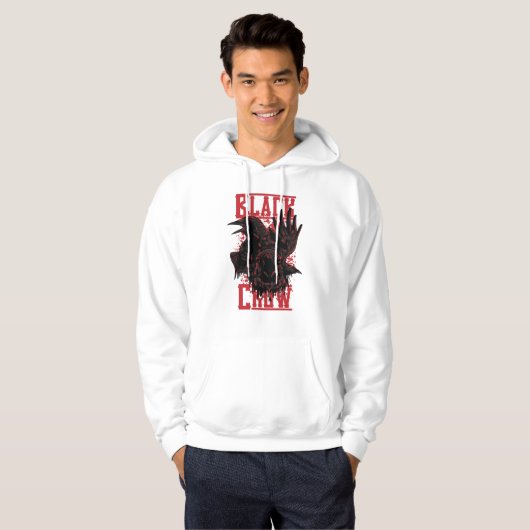 Schwarzer Schnitt Hoodie (Vorne ganz)