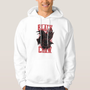 Schwarzer Schnitt Hoodie