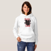 Schwarzer Schnitt Hoodie (Vorne ganz)