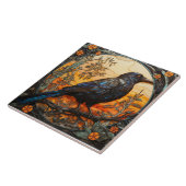 Schwarzer Schnitt, Jugendstil aus festem Glas Fliese (Seite)