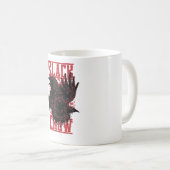 Schwarzer Schnitt Kaffeetasse (VorderseiteRechts)