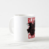 Schwarzer Schnitt Kaffeetasse (Vorderseite Links)
