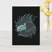 Schwarzer Schnitt Karte (Gelbe Blume)