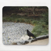 Schwarzer Schnitt Mousepad (Vorne)