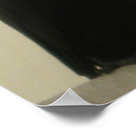 Schwarzer Schnitt Poster (Ecke)