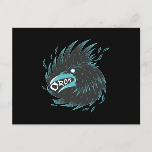 Schwarzer Schnitt Postkarte (Vorderseite)