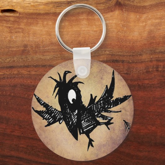 Schwarzer Schnitt Schlüsselanhänger (Vorderseite)