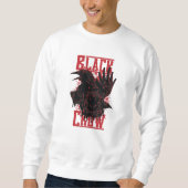 Schwarzer Schnitt Sweatshirt (Vorderseite)