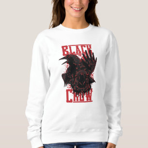 Schwarzer Schnitt Sweatshirt