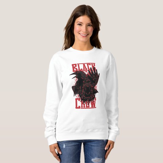 Schwarzer Schnitt Sweatshirt (Vorne ganz)