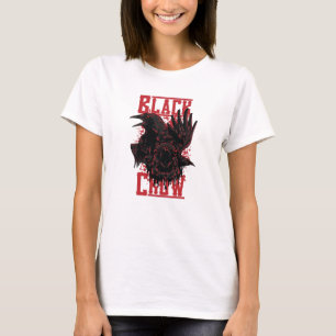 Schwarzer Schnitt T-Shirt