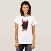 Schwarzer Schnitt T-Shirt (Vorne ganz)