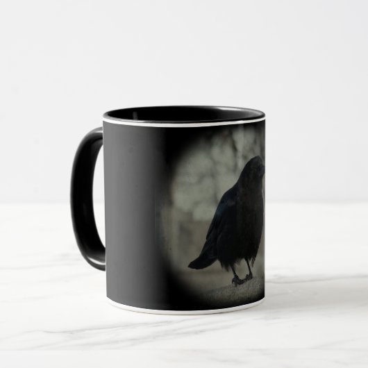 Schwarzer Schnitt Tasse (Vorderseite Links)