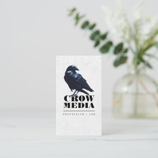 Schwarzer Schnitt Visitenkarte (Stehend Vorderseite)