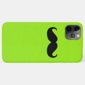 Schwarzer Schnurrbart im Limonen Hintergrund Case-Mate iPhone Hülle (Rückseite (Horizontal))