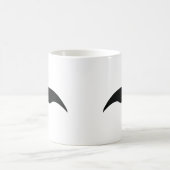 schwarzer Schnurrbart Kaffeetasse (Mittel)