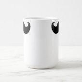 Schwarzer Schnurrbart Kaffeetasse (Mittel)
