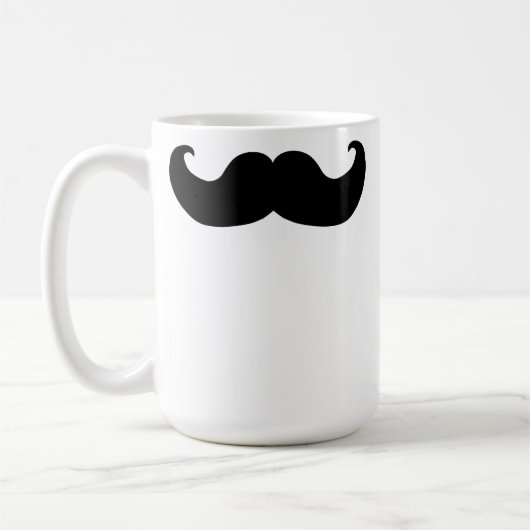 Schwarzer Schnurrbart Kaffeetasse (Links)