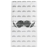 Schwarzer Schnurrbart Kleine Geschenktüte (Vorderseite)