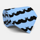 Schwarzer Schnurrbart Krawatte (Gerollt)