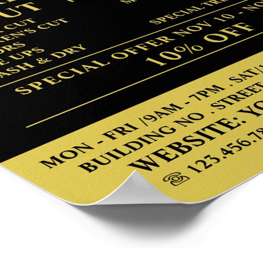 Schwarzer Schnurrbart, Männerwerbung Poster (Ecke)