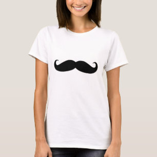 Schwarzer Schnurrbart oder Schwarzer Schnauzbart f T-Shirt