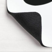 Schwarzer Schnurrbart oder schwarzer Schnurrbart Mousepad (Ecke)