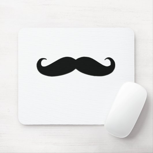 Schwarzer Schnurrbart oder schwarzer Schnurrbart Mousepad (Mit Mouse)