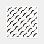 Schwarzer Schnurrbart Serviette (Vorderseite)