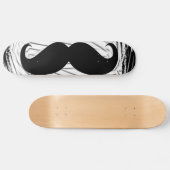 Schwarzer Schnurrbart Skateboard (Horizontal)