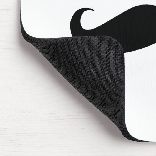 Schwarzer Schnurrbart und Mousepad (Ecke)
