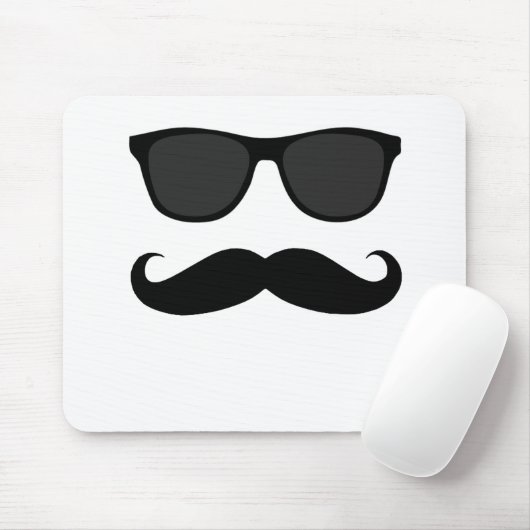 Schwarzer Schnurrbart und Mousepad (Mit Mouse)